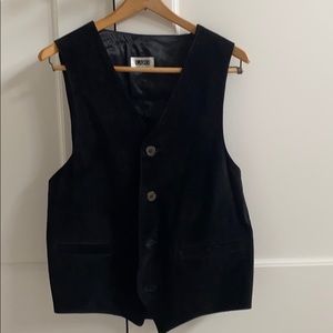 Men’s Dark Brown Suede Vest